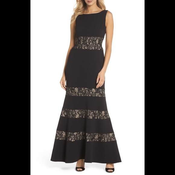 Vince camuto sequin crepe trumpet gown Clearance